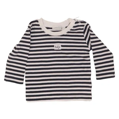 Langærmet t-shirt (Blå, Hvid) fra Feetje Bomuld
