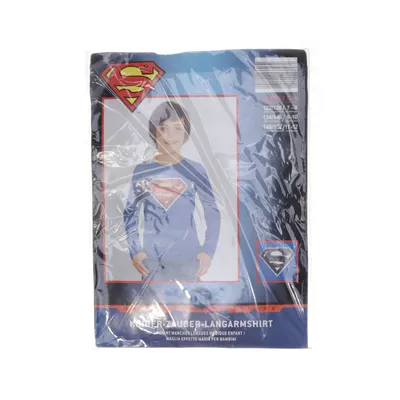 Langærmet t-shirt (Blå, Rød, Gul) fra Superman