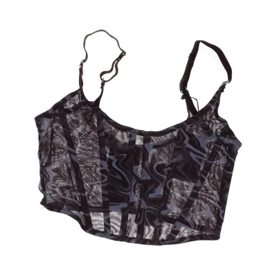 Bustier (Brun, Flerfarvet) fra Urban Outfitters Elastan, Polyester