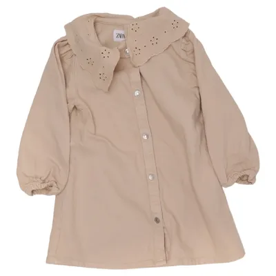 Shirt (Beige) from Zara Cotton