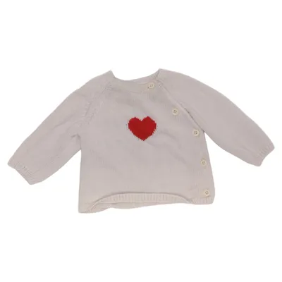 Kofta (Vit, Röd, Flerfärgad) från Petit Bateau Bomull, Ull