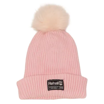 Bobble hat (Pink) from Rehall Polyamide, Polyester, Viscose