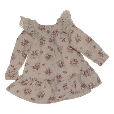 Dress (Beige, Multicolored) from Newbie by KappAhl Cotton