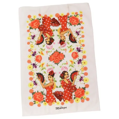 Kitchen towel (White, Multicolored) from Menta & Limon