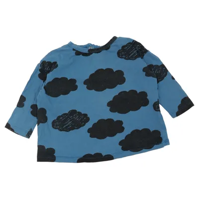 Långärmad t-shirt (Blå, Svart) från Nadadelazos Ekologisk bomull