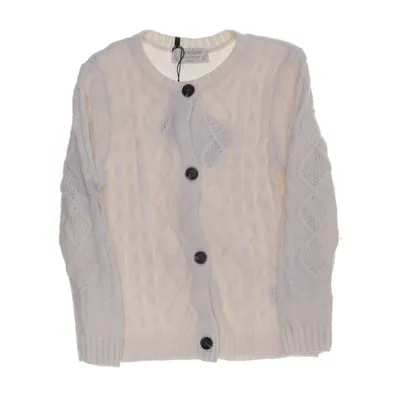 Cardigan (Blanc) de Premium Polyamide, Polyester, Laine