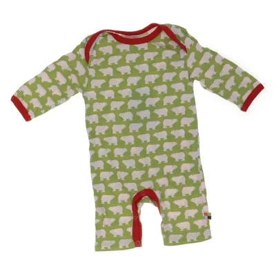 Barboteuse (Vert, Blanc, Rouge) de Loud + Proud Coton biologique