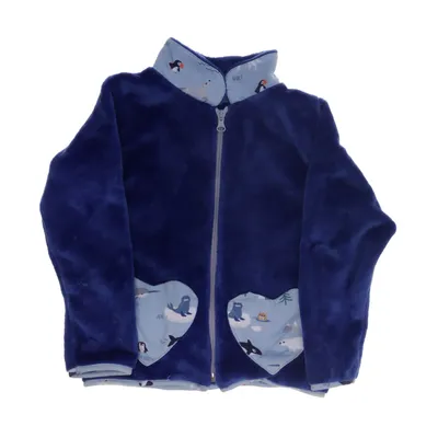 Fleecejakke (Blå) fra Babauba Bomuld, Elastan, Polyester