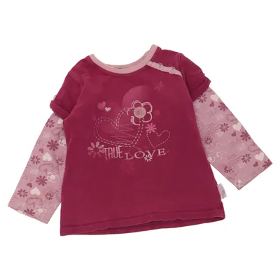 T-shirt à manches longues (Violet) de Kaxs by KappAhl Coton, Élasthane