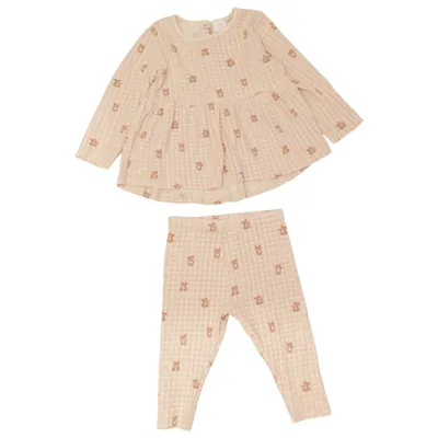 Sæt (Hvid, Pink) fra Next Baby Bomuld, Elastan