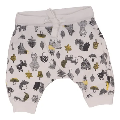 Pyjama broek (Wit, Meerkleurig) van Hema Elastaan, Organisch katoen
