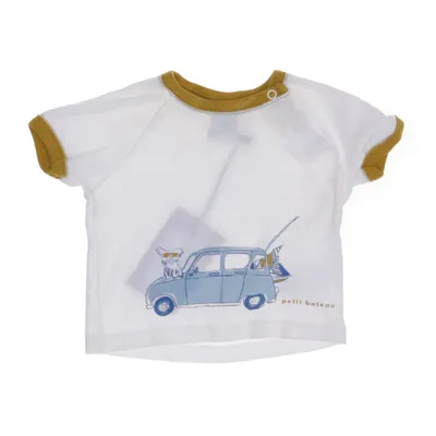 T-shirt (Wit, Geel, Blauw) van Petit Bateau