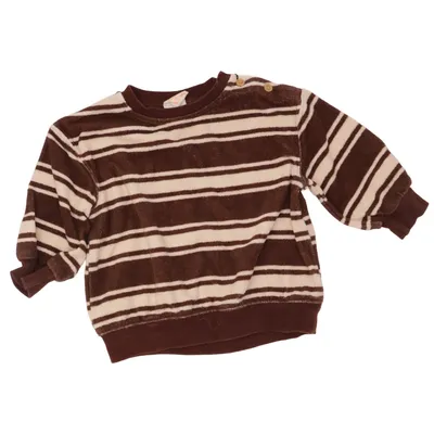 Collegetröja (Brun, Beige) från Hema Ekologisk bomull, Återvunnen polyester