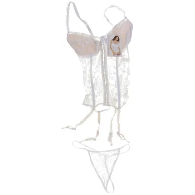 Ensemble de sous-vêtements (Blanc) de Sensual Mystique Polyamide, Polyester
