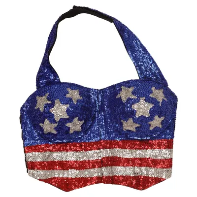 Bustier (Bleu, Rouge, Argent) de JC Coton, Polyester