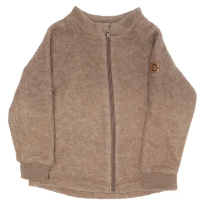 Jakke (Beige) fra Mikk-line Polyester, Uld