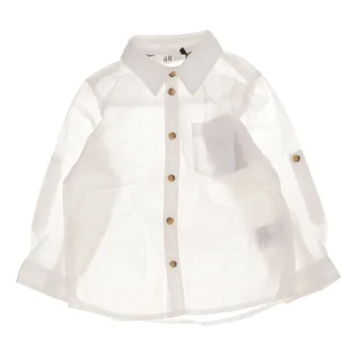 Shirt (Wit) van H&M Katoen, Linnen