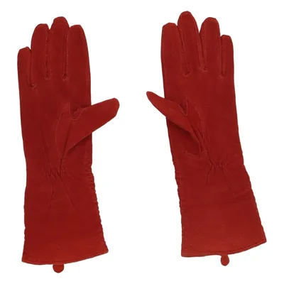 Gants en cuir (Rouge) de Silk Road Cuir, Polyester