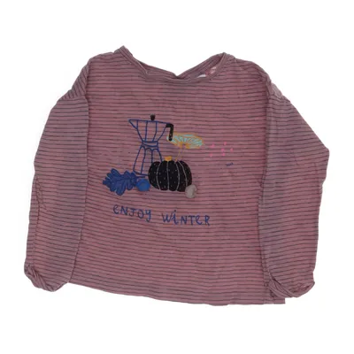 Langærmet t-shirt (Pink, Flerfarvet) fra Zara Baby Bomuld, Polyester