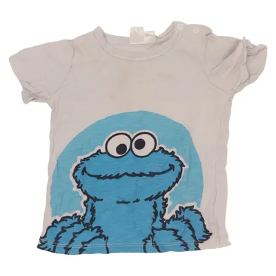 T-shirt (Bleu, Gris) de Sesame Street x H&M Coton