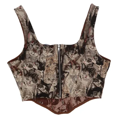 Bustier (Bruin, Meerkleurig) van Cider Polyester