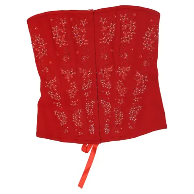 Bustier (Rood) van Rise Katoen, Polyester