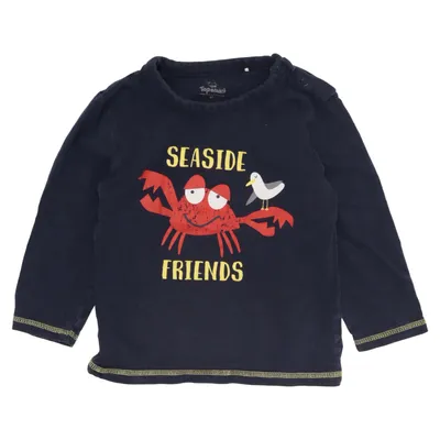 Långärmad t-shirt (Blå) från Topomini Bomull