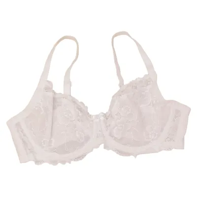 Bra (White) from Ivory Rose Elastane, Polyamide, Polyester