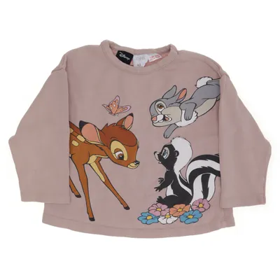 Long sleeve T-shirt (Pink, Multicolored) from Zara x Disney Cotton, Elastane