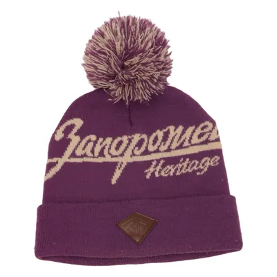 Bonnet à pompon (Violet, Beige) de Janus