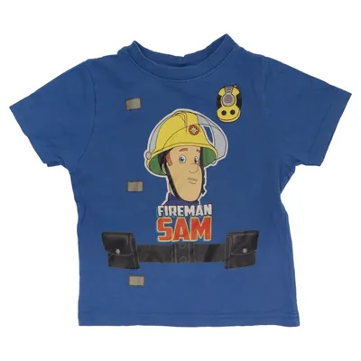 T-shirt (Blå, Flerfärgad) från Fireman Sam Bomull