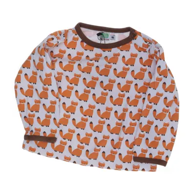 LÄngÀrmad t-shirt (Vit, Orange, Brun, FlerfÀrgad) frÄn Sture & Lisa Ekologisk bomull