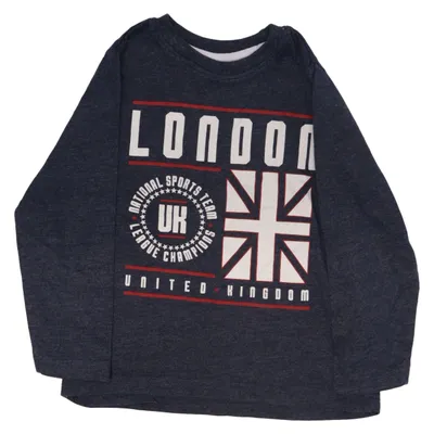 Long sleeve T-shirt (Blue, Multicolored) from Rebel by Primark Cotton, Polyester