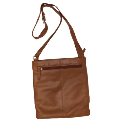 Schoudertas (Bruin) van Ashwood Leer, Polyester