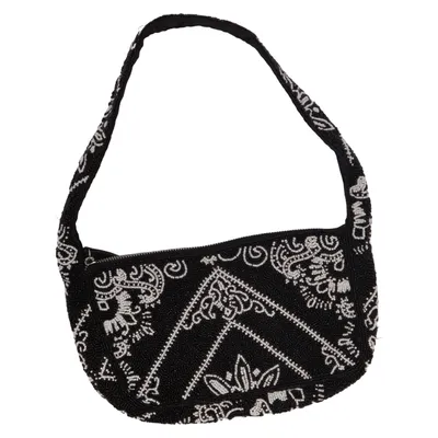 Shoulder-bag (Black, White) from River Island Cotton, Polyester