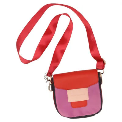 Umhängetasche (Rot, Lila, Pink) von Marc Jacobs Polyester, Polyurethan
