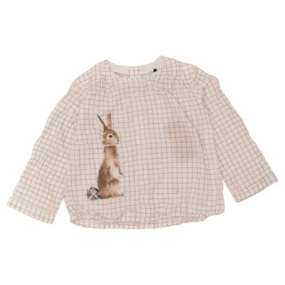 Långärmad t-shirt (Vit, Grå) från Zara BabyGirl