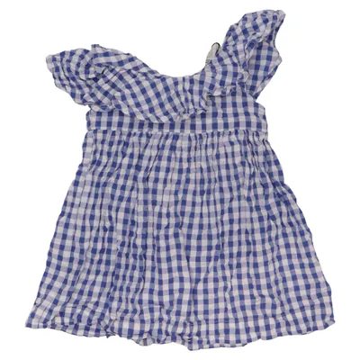 Kjole (Hvid, Blå) fra H&M Bomuld