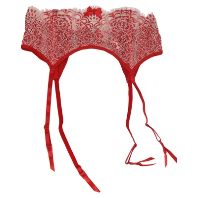 Strumpebandshållare (Röd, Vit) från Hunkemöller Elastan, Polyamid, Polyester