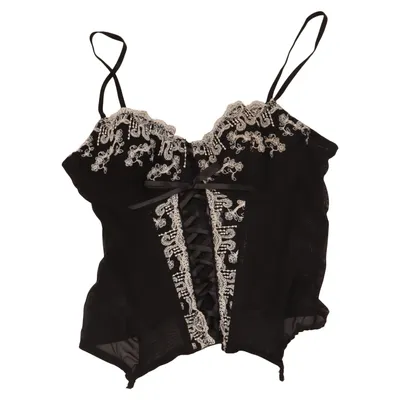 Bustier (Zwart) van Sensuality by Miriale Katoen, Elastaan, Polyamide, Viscose