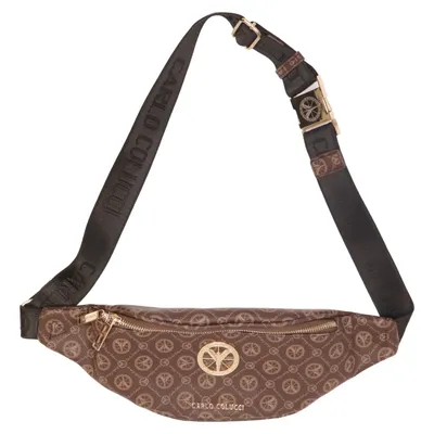 Waist bag (Brown, Gold) from Carlo Colucci Polyester