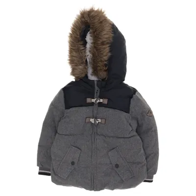 Winterjas (Grijs, Blauw, Bruin) van Baby Club Polyester