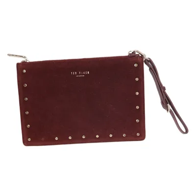 Abendtasche (Rot) von Ted Baker Baumwolle, Leder