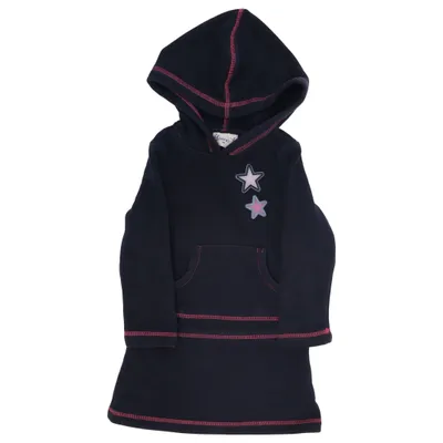 Robe à capuche (Bleu) de Zebralino Coton, Élasthane, Polyester