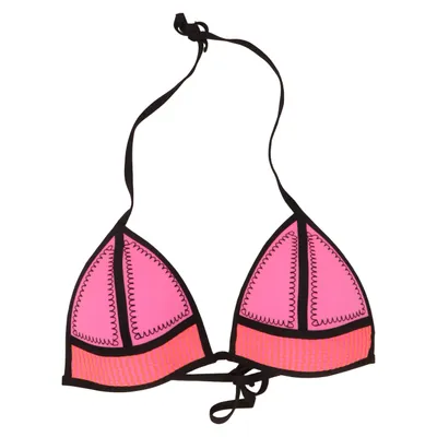 Bikini top (Pink, Black) from Triangl