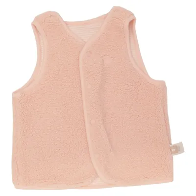 Outer vest (Pink, White) from Kaxs by KappAhl Cotton, Polyester