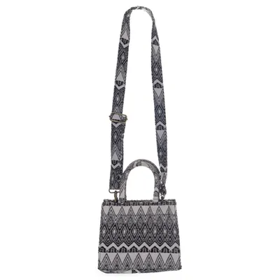 Axelremsväska (Svart, Vit) från Anokhi Bomull