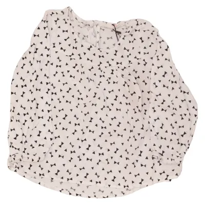 Blouse (Wit, Zwart) van H&M Viscose