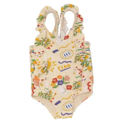 Swimsuit (Beige, Multicolored) from H&M Adorables Elastane, Polyamide, Polyester