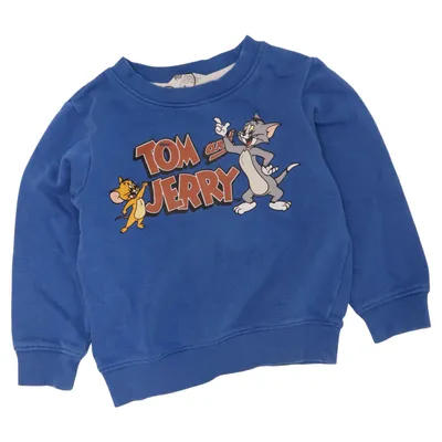 Sweatshirt (Blue, Multicolored) from H&M Kids Cotton, Polyester